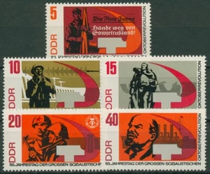 GDR 1967 Lenin October Revolution Russia 1312/16 A mint - Picture 1 of 1