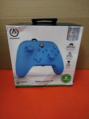 NEW IN BOX Power A XBOX Wired Controller-Blue - Image 1 of 2