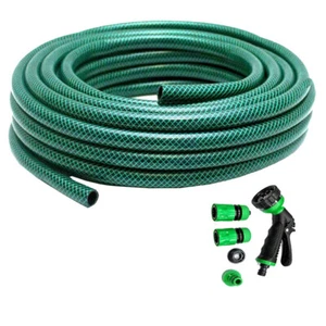 10M Verstärkt Rough Garten Wasserschlauch Rohrrolle Schlauchrohr + Sprühpistole S247 - Bild 1 von 5