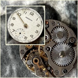 ✩ Vintage MARVIN 310 movement SWISS MADE wrist watch mechanism - Picture 1 of 4