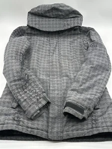 686 Womens M Ski Snowboard Jacket Black/Grey Insulated Hooded Waterproof Coat - Picture 1 of 15
