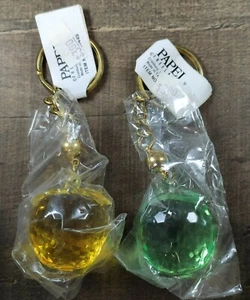 Papel Freelance Teacher Keychain Apple Green And Yellow - Picture 1 of 2