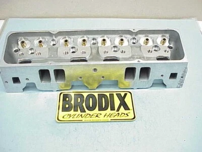 1 NEW Brodix 18° SB Chevy Aluminum Cylinder Head 18CSTAZ840 - Image 1 of 4