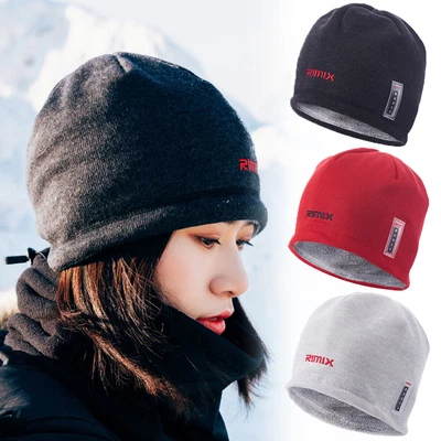 Invierno Cálido Gorro Sombrero A Prueba de Viento Polar Ciclismo Esquí Tejido Sombrero para Hombres Mujeres Foto 1 de 4