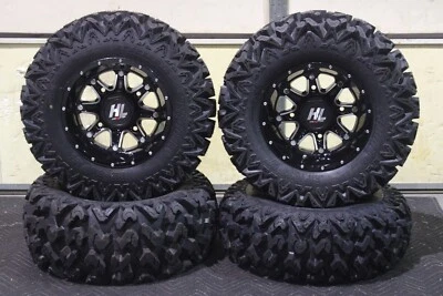 KAWASAKI BRUTE FORCE 750 25" RIP SAW RADIAL ATV TIRE HL4 WHEEL KIT IRS1CA - Image 1 of 4