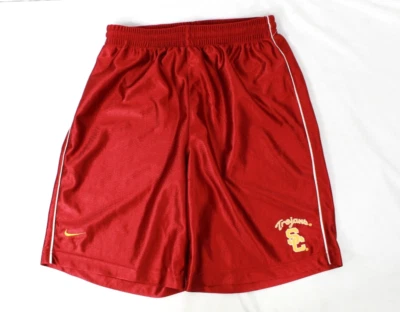USC Trojans Basketball Shorts Boys Medium Nike Team Satin - Image 1 of 4