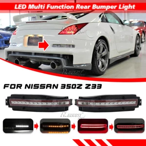 Bumper Side Turn Signal Indicator Brake Lights for Nissan 350Z 2003-2009 Clear - Picture 1 of 11