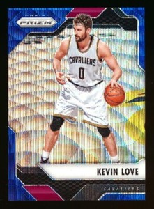 2016-17 PANINI PRIZM #34 KEVIN LOVE BLUE WAVE REFRACTOR HOLO CAVALIERS #57/99!
