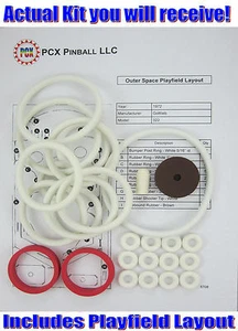 Kit de anillo de goma máquina de pinball Gottlieb 1972 espacio exterior - Imagen 1 de 2