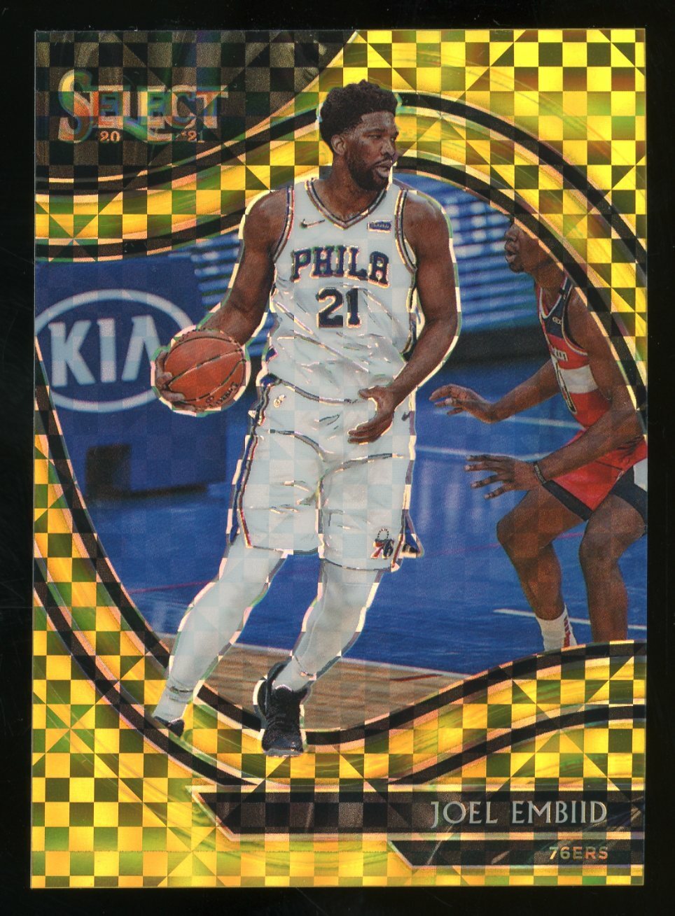 2020-21 Select Gold Prizm Courtside #216 Joel Embiid Philadelphia 76ers 2/10