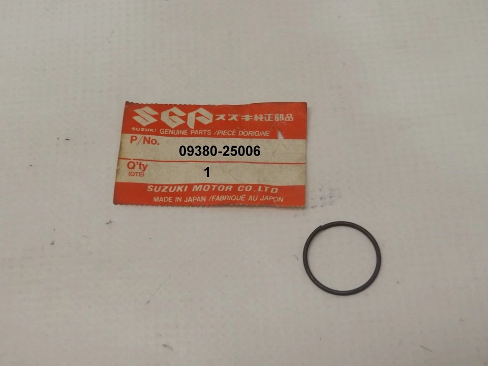 NOS 铃木 TM250 TS250 TM400 CIRCLIP # 09380-25006 — 第 1/1 张图片