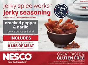 Paquete de 3 condimentos cecinados de carne de res y ajo BJG-6 Jerky de Nesco - Imagen 1 de 4