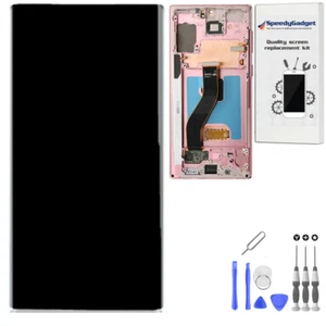 Original Samsung OEM Galaxy Note 10 LCD Screen Digitizer with Pink Frame - Picture 1 of 1