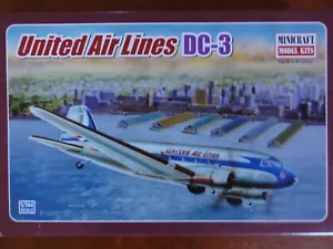 1/144 Minicraft Douglas DC-3: United Air Lines Kit *Sealed OOP new UAL airliner - Bild 1 von 2