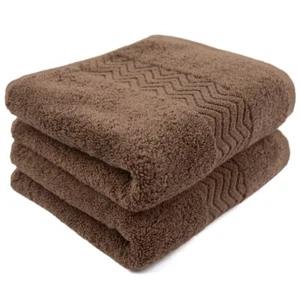 Bathroom Hand Towels 100% Cotton Face Towels 13 X 28 Inches brown - Picture 1 of 7