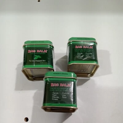 (3 pak) Vermont's Original Classic Bag Balm Ointment   Travel 1 oz Mini Tins - Image 1 of 4