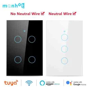 Touch Wall Light Switch LED 1/2/3/4 Gang 1way Touch Glass Switch AU Certified - Picture 1 of 22