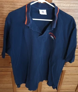 Polo NFL Denver Broncos uomo 2XL blu ricamata - Foto 1 di 6