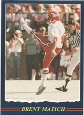 1989 JOGO CFL BRENT MATICH CALGARY STAMPEDERS #155 (UNIVERSITY OF CALGARY)