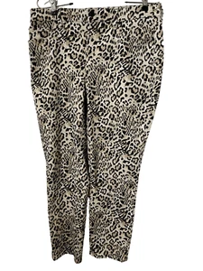 Chico's Damen 1 Schlankmacher Leopardenmuster Knöchelhose Animal Print - Bild 1 von 6