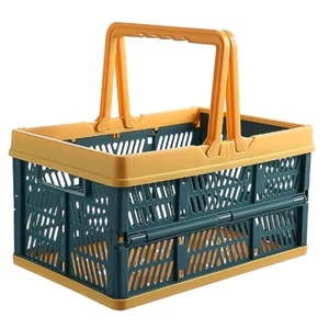 Picnic Wicker Bin Kitchen Bathroom Cabinet Portable Storage Basket - Picture 1 of 11
