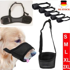 Maulkorb für Hunde Maulkorb verstellbar Beißen Bellen Kauen Klein Mittel Großio` - Bild 1 von 22