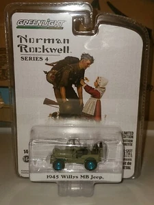 GREENLIGHT COLLECTIBLES NORMAN ROCKWELL SERIES 4 1945 WILLYS MB JEEP CHASE - Picture 1 of 5