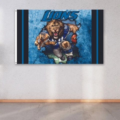 Detroit Lions 3x5 ft Flag NFL Football Champions Wall Decor Banner Cover