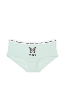 Happy Nation Girls Comfy Cotton Logo Hipster Underwear Medium Beach Glass Virgo - Picture 1 of 2