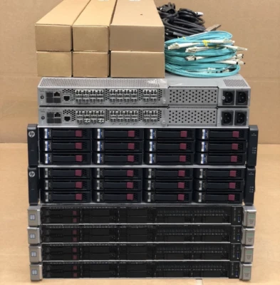 HP MSA 2040 DL360 Gen9 76TB 12G SSD & SAS 10Gbit iSCSI 80-Core 1TB SAN Solution - Image 1 of 2