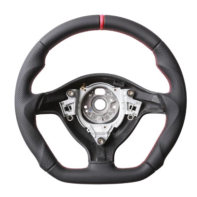 VW Lenkrad Golf 4 Passat 3B 3BG Seat Leon Neu Beziehen 12 Uhr Abgeflacht 12231 - Bild 1 von 4