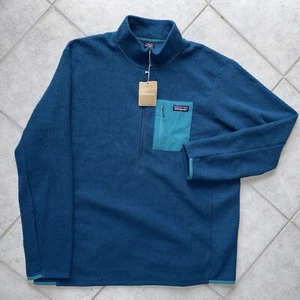 Patagonia R1 Air 1/2 Zip Neck Fleece Sweatshirt Pullover NWT Lagom Blue Men 2XL - Picture 1 of 8