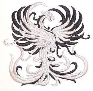 Embroidered Rising Phoenix Motif / Patch / Badge / Applique-Lots of Colour - Picture 1 of 3