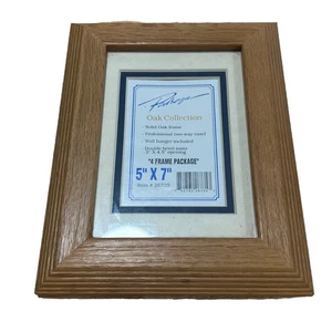 Bilderrahmen 5x7 Pedroza Eiche Collection doppelt abgeschrägt matt Glas Aufhänger NOS - Bild 1 von 6