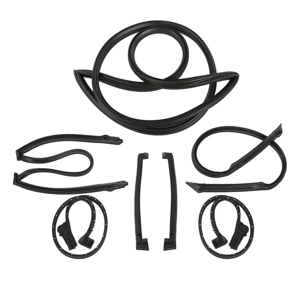 Kit completo de borracha para janela Weatherstrip kit de vedação de tira climática ajuste Chevy Corvette C4 - Imagem 1 de 4