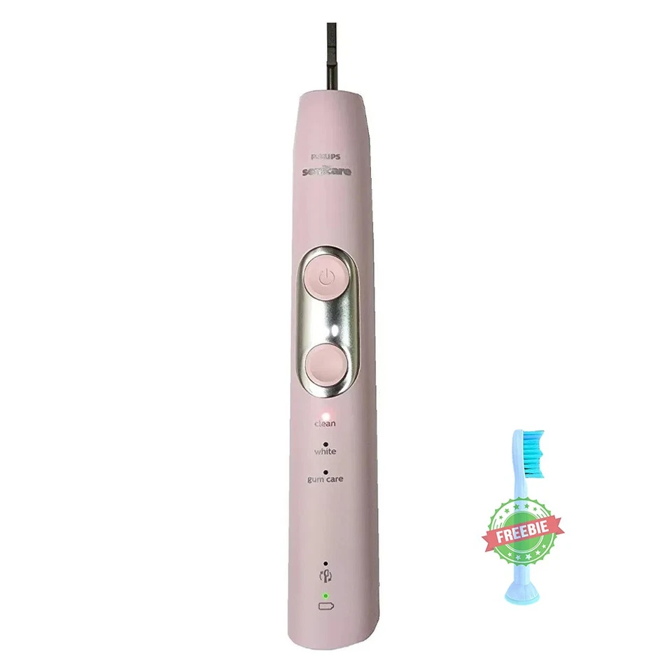 Philips Sonicare ProtectiveClean 6100 Sonic Elec-Toothbrush Handle HX685J Pink Foto 1 de 3