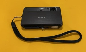 Sony Cyber-shot DSC-T99 14,1 MP Digitalkamera - Schwarz - Teile oder Reparatur! -LESEN - Bild 1 von 8