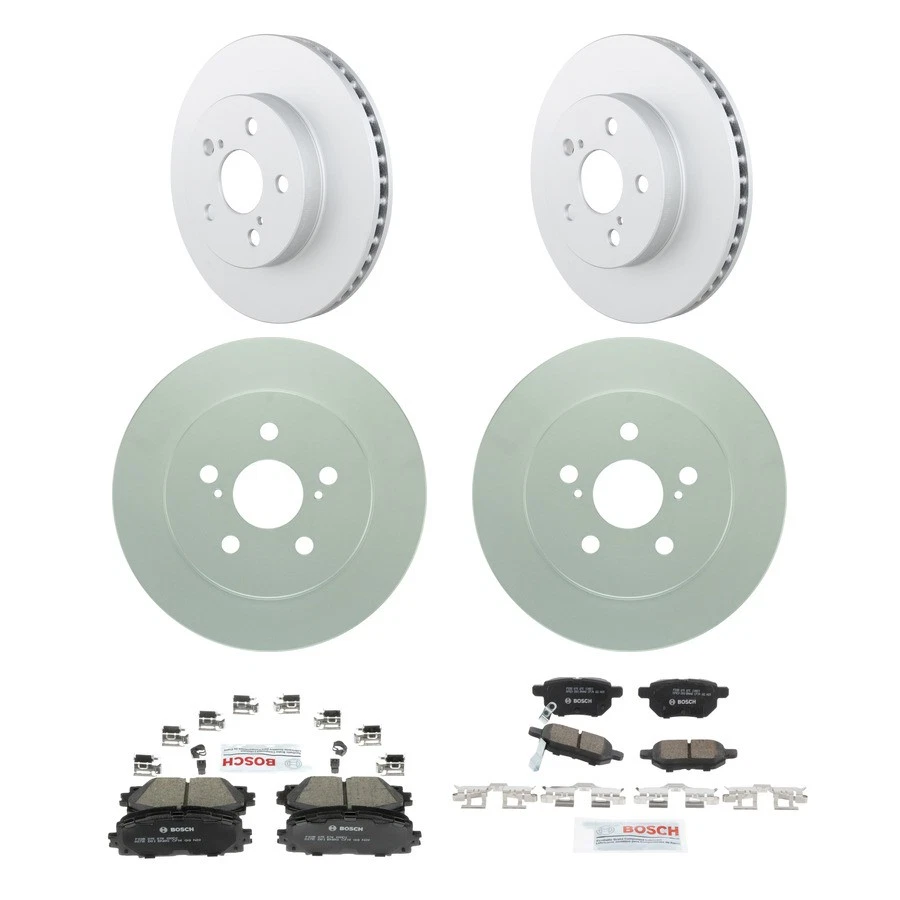 Bosch QuietCast Ceramic Brake Pad and Rotor Kit For 2016-2022 Toyota Prius - Изображение 1 из 4