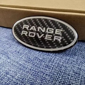 Nuovo distintivo griglia metallo Range Rover nero e argento Sport Front 86mm - Foto 1 di 1
