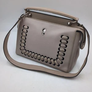 FENDI Hand Shoulder Bag Tote Purse 2way Greige Authentic - Picture 1 of 24