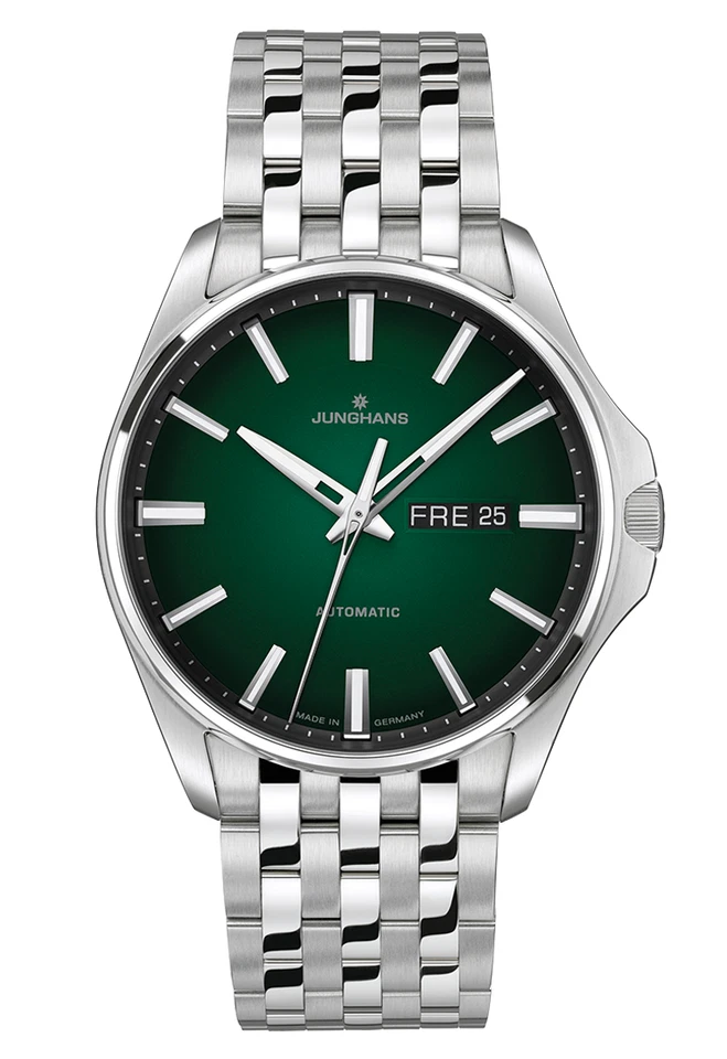 New Junghans Meister S Automatic Green Dial Men's Watch 27/4518.44 - Image 1 of 1