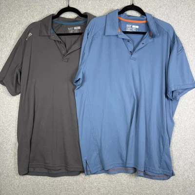 5.11 Tactical мужчин XL синий и серый коротким рукавом производительности рубашки-поло лот из 2 - Изображение 1 из 4