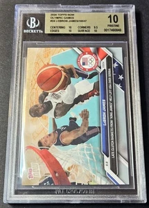 2024 Topps Now Olympics USA Clutch Baskets LeBron James #24 BGS 10 Pristine - Picture 1 of 2