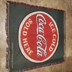 Vintage Coca-cola Advertisement Throw Blanket - Picture 1 of 5