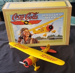 1994 Ertl NEW '29 Lockheed Air Express Coca Cola 1:25 bank COKE Vintage M45 - Picture 1 of 12