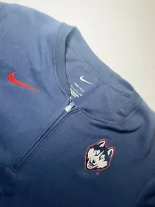 UConn Huskies Nike Blade Collar 1/4 Zip Pullover Performance Stretch Size Small - Bild 1 von 5