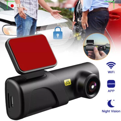 WiFi Dashcam Coche Delantero 1080P FHD Dash Cam con Visión Nocturna WDR DVR Cámara Coche