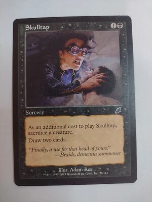 MTG Magic The Gathering Card Skulltap Sorcery Black Scourge  - Image 1 of 2