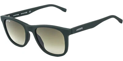 Gafas de sol cuadradas suaves verdes mate Lacoste para hombre con lente degradada - L929SE 315 Foto 1 de 3