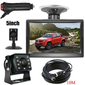 4Pin 5" Rear View Monitor CCD Reverse Backup Camera Kit for Truck RVs Caravan - Picture 1 of 24